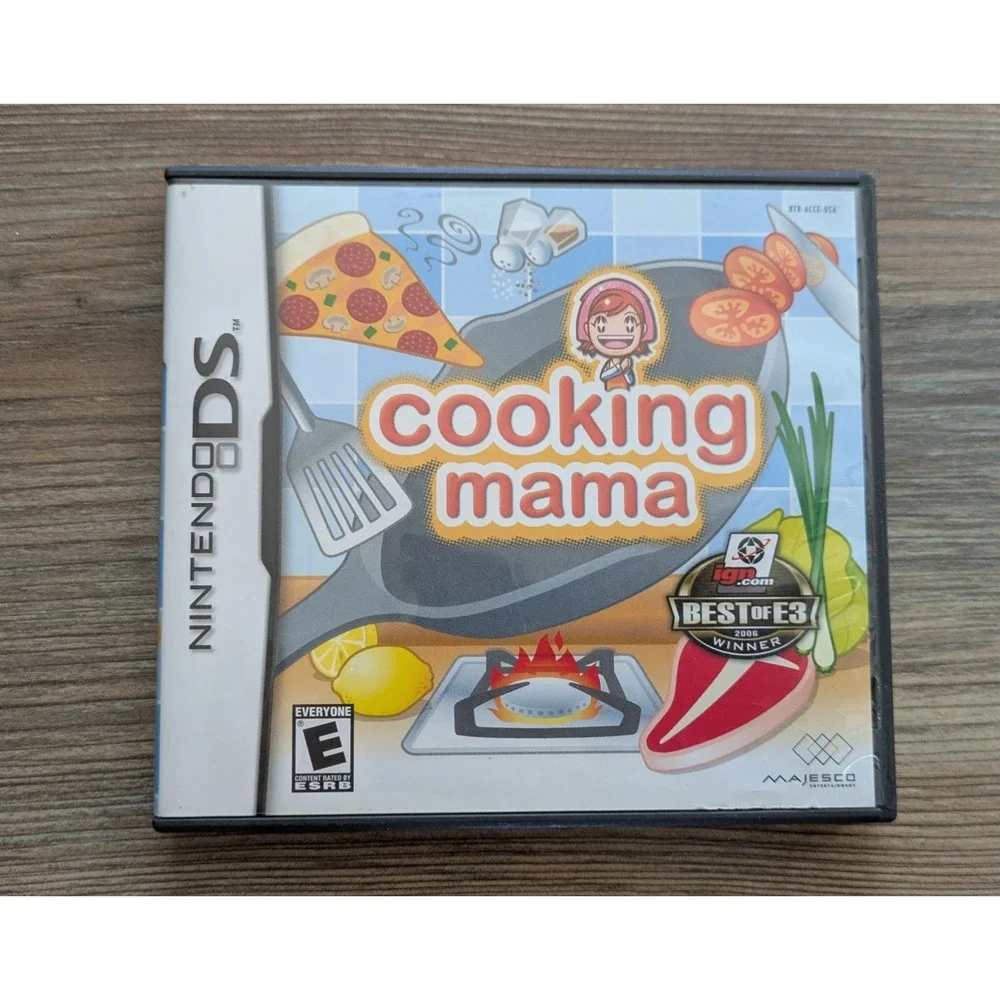Cooking Mama Nintendo DS 2006 NTSC-U/C E Simulation Cooking Game Manual Included